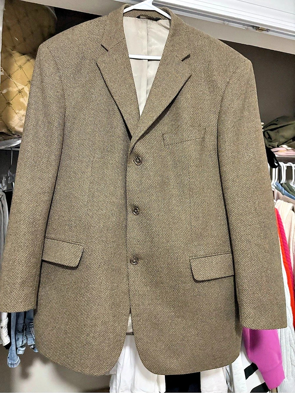 Fratelli Tallia di Delfino Wool & Cashmere Men's Sport Coat Size 40 Wool